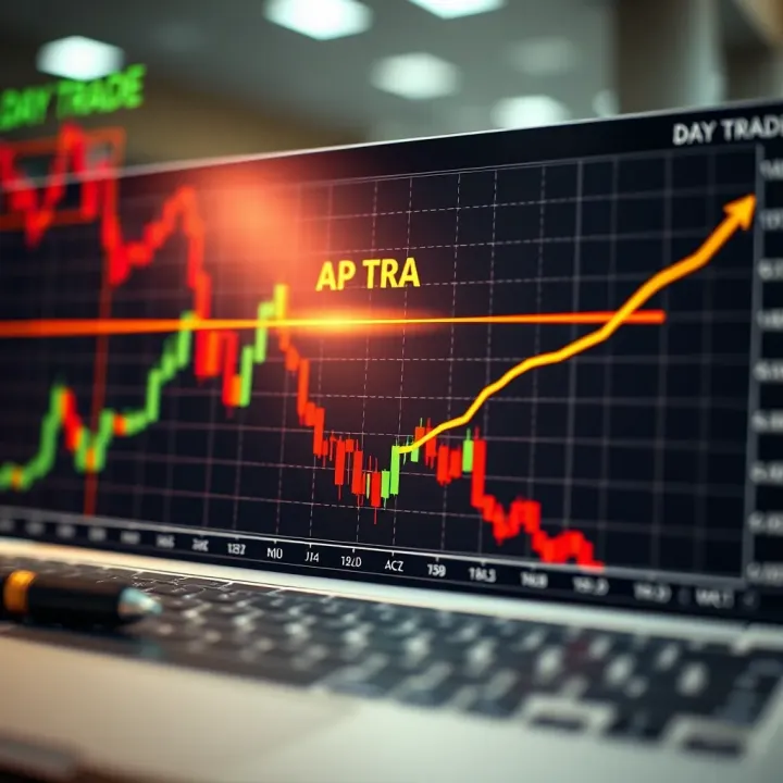 Graph illustrating stock price fluctuations highlighting ideal day trading opportunities
