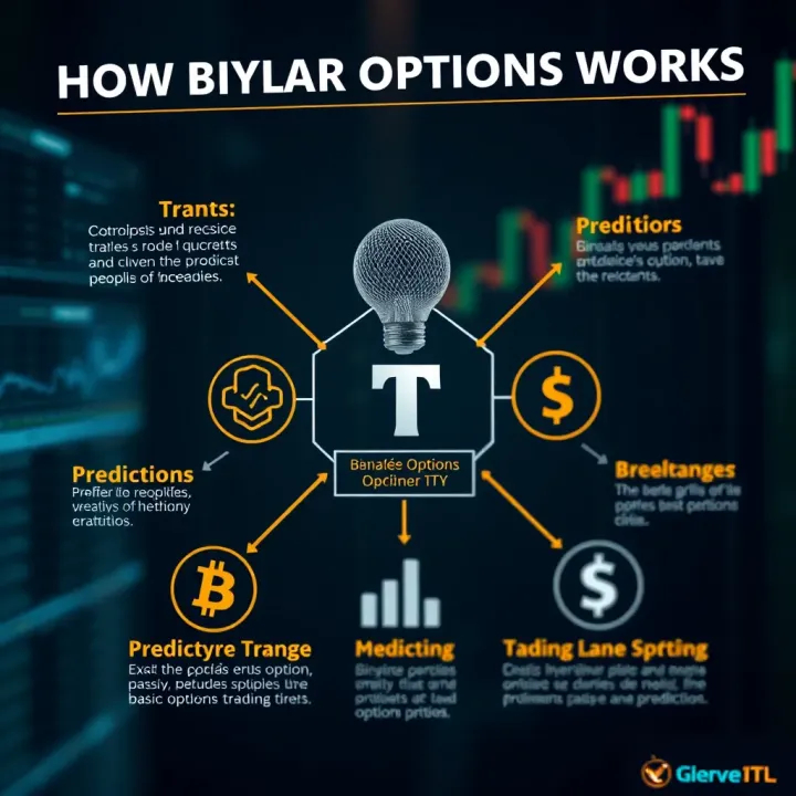 How Binary Options Trading Works Diagram illustrating the basic mechanism of binary options trading with prediction outcomes