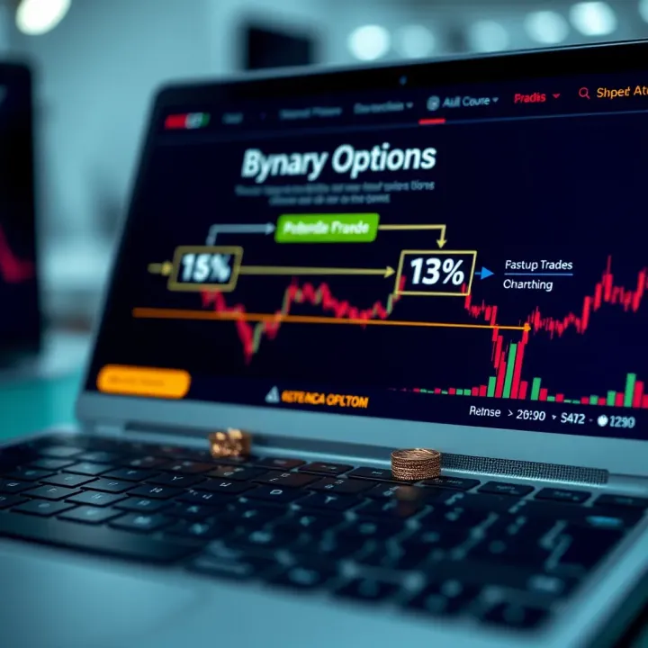 Diagram illustrating how binary options platforms operate showing investment flow and potential outcomes