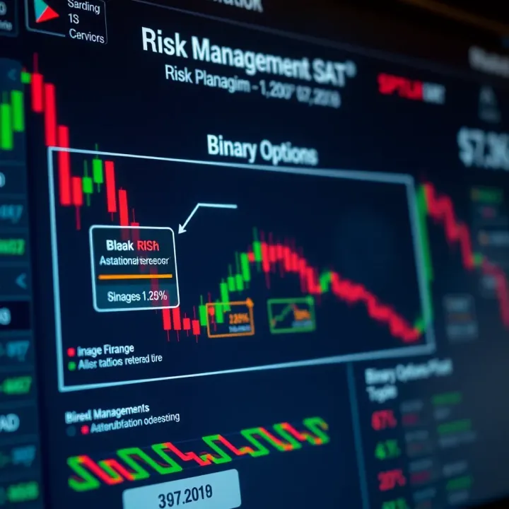 Risk Management and Strategy in Binary Options Trading Diagram showing risk management and strategic planning for binary options trading