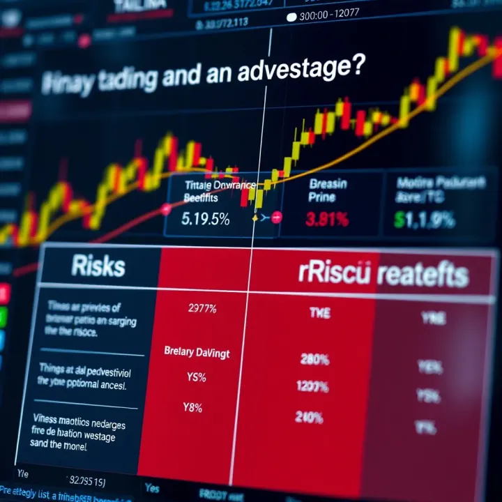 Chart contrasting risks and benefits associated with binary options investment