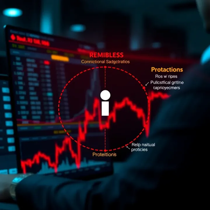 Risks and Safeguards in Automated Binary Options Trading Conceptual graphic illustrating risks and protections in automated binary options trading