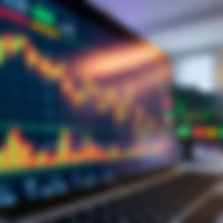 Graph showing automated binary options trading performance on a digital interface