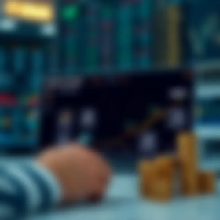 Illustration of key binary options strategies with icons representing risk management and decision making