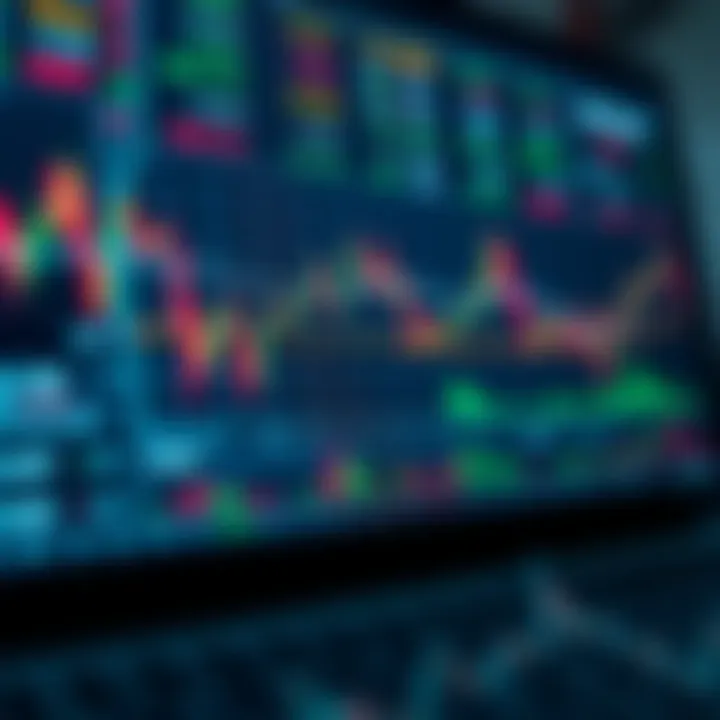 Illustration showing binary options trading charts and digital interface for investment analysis