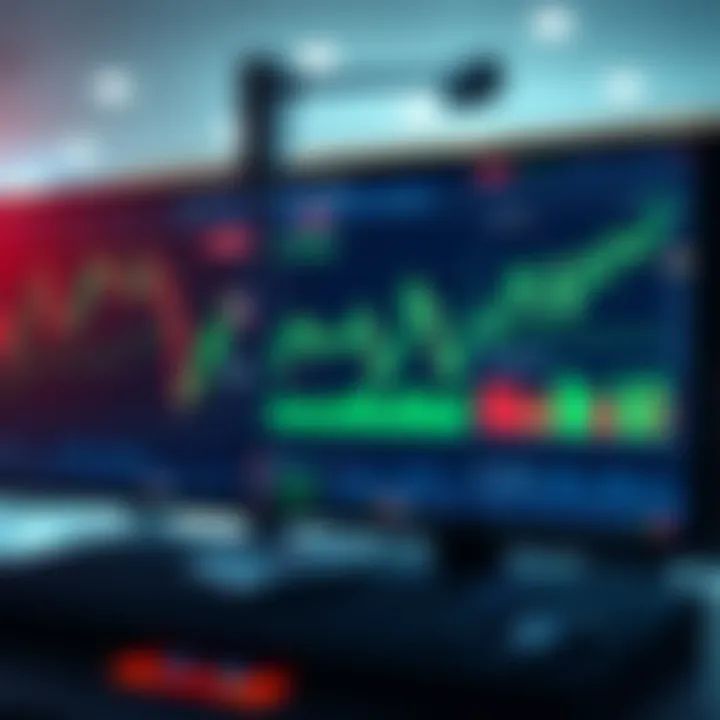 Secure trading platform interface showcasing multiple charts and security icons