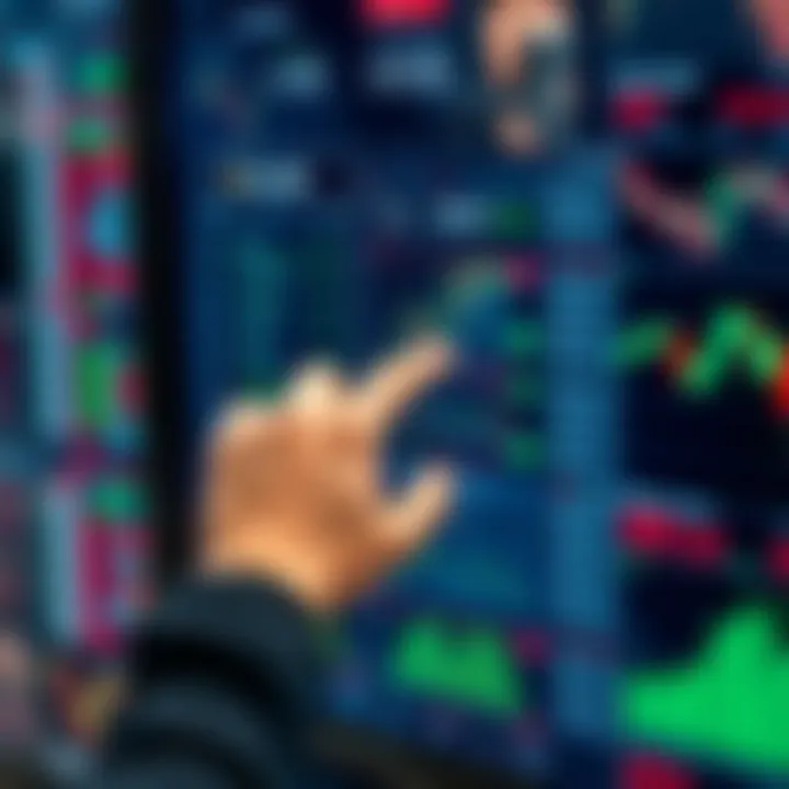 User selecting from various trading platforms on a digital interface