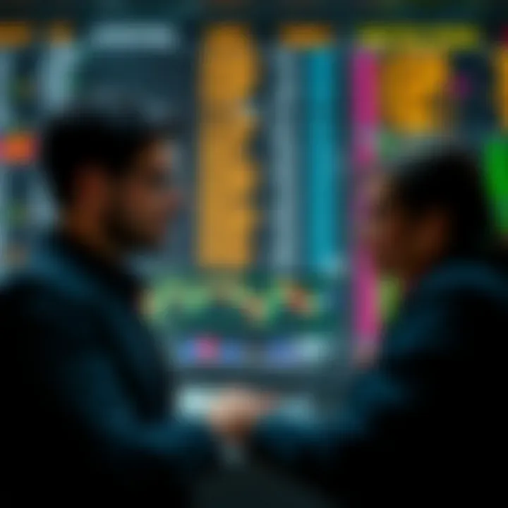 Illustration of selecting professional traders based on performance metrics and risk assessment for investment replication