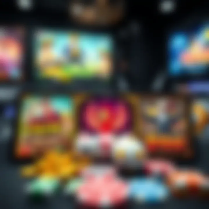 Selection of diverse slot games on an online platform highlighting different themes and gameplay styles