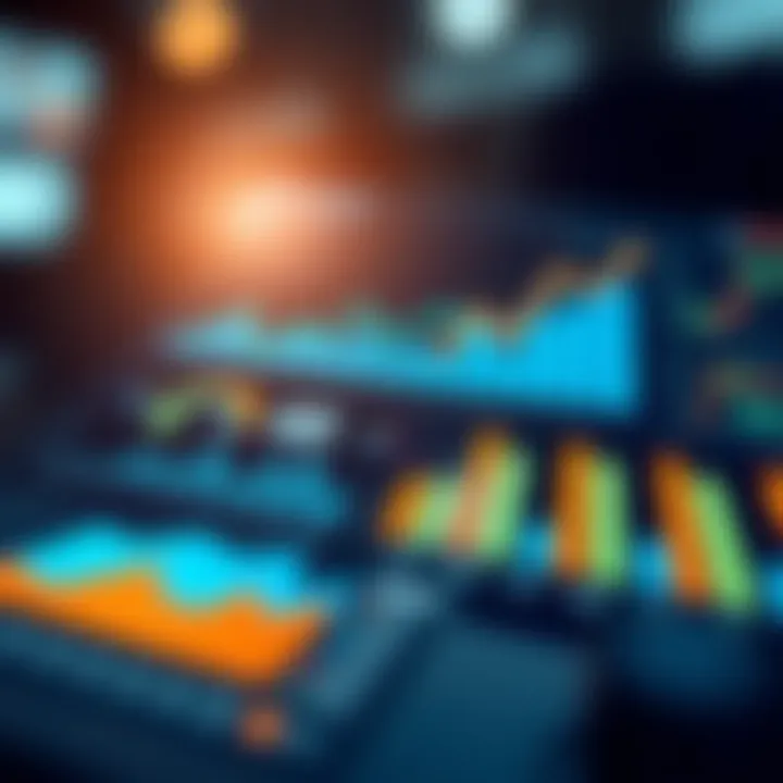 Market analysis chart displaying business trends and customer data insights