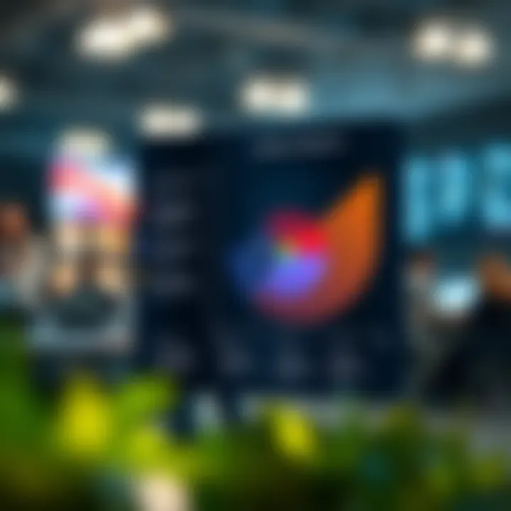 Diagram illustrating competitor comparison and target audience segmentation