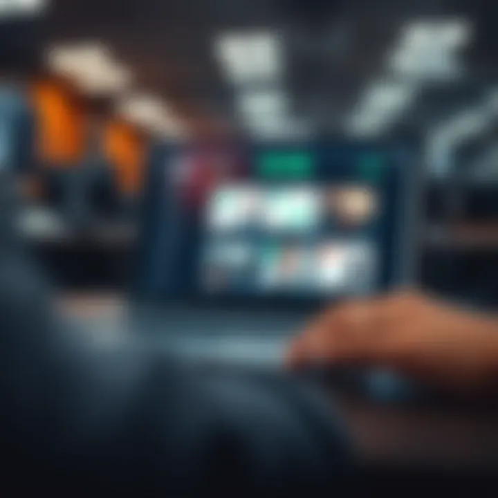 Digital platform showing various binary options trading courses available for download