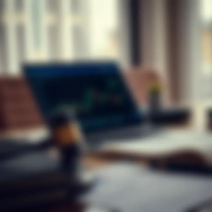 Legal Aspects and Safety Measures in Binary Options Trading Legal documents and a laptop showing compliance and safety in binary options trading