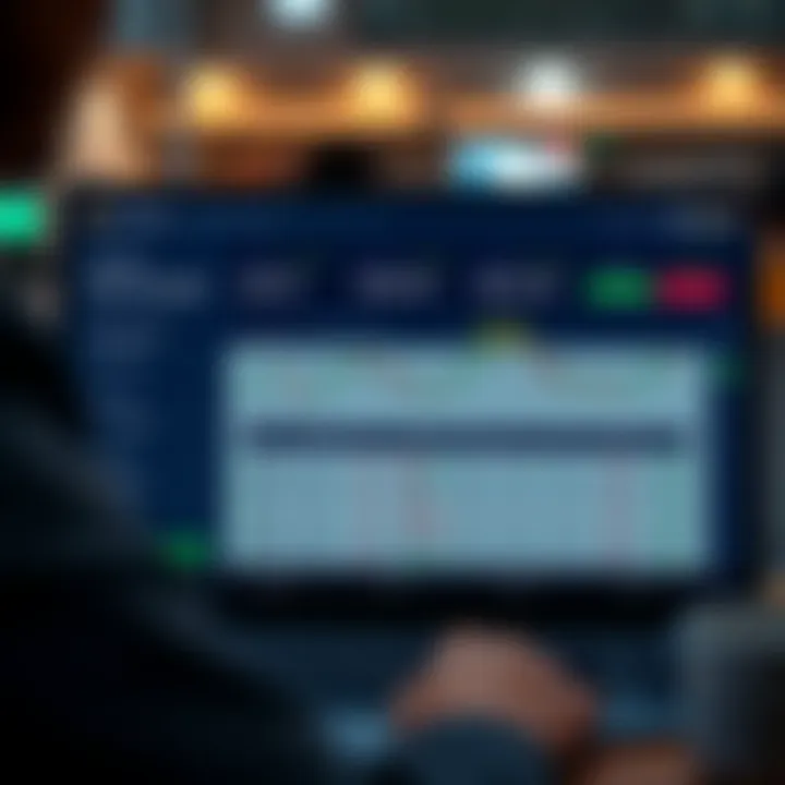 User interface of a trading platform showing demo account features and strategy testing tools