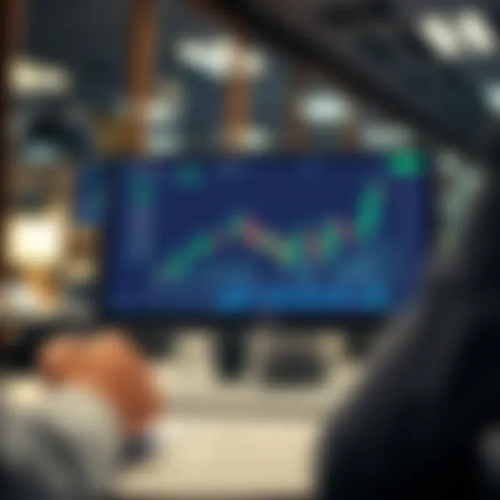 Strategy Testing on Virtual Trading Platform for Risk-Free Practice Graphic illustrating strategy testing on a virtual trading platform emphasizing risk-free financial operations