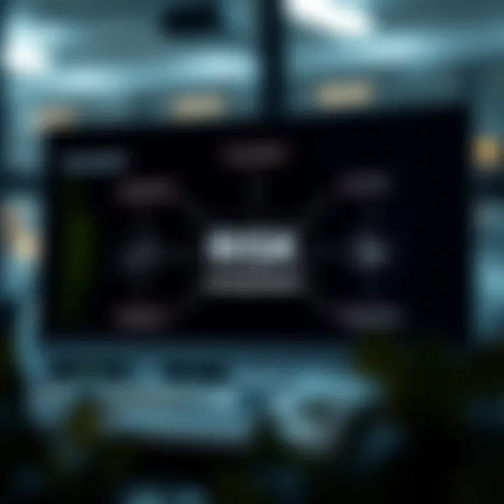 Diagram showing key risk management concepts and their interconnections in organizational strategy