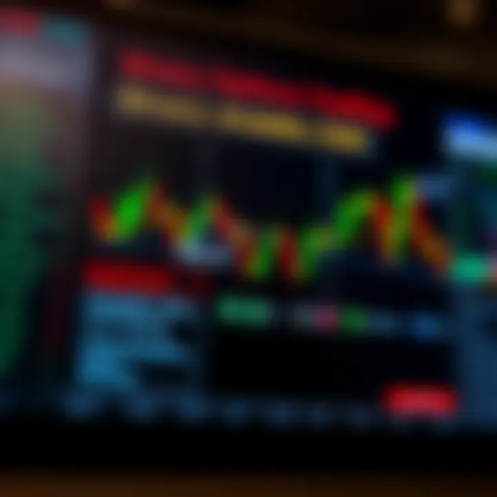 Chart displaying binary options trading strategies with highlighted points for avoiding scams