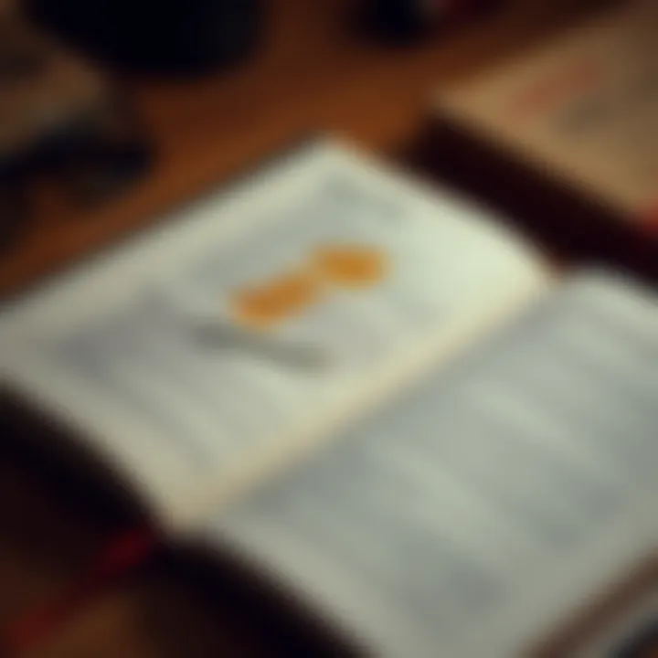 Key Books for Mastering Price Action Techniques Open book with highlighted text and notes about market strategies and price action analysis
