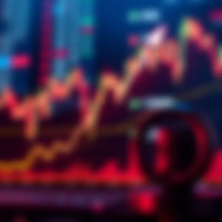 Graph showing upward trend with risk management icons and financial charts