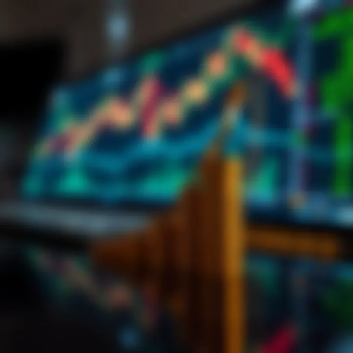 Visual representation of investment growth through copy trading strategy