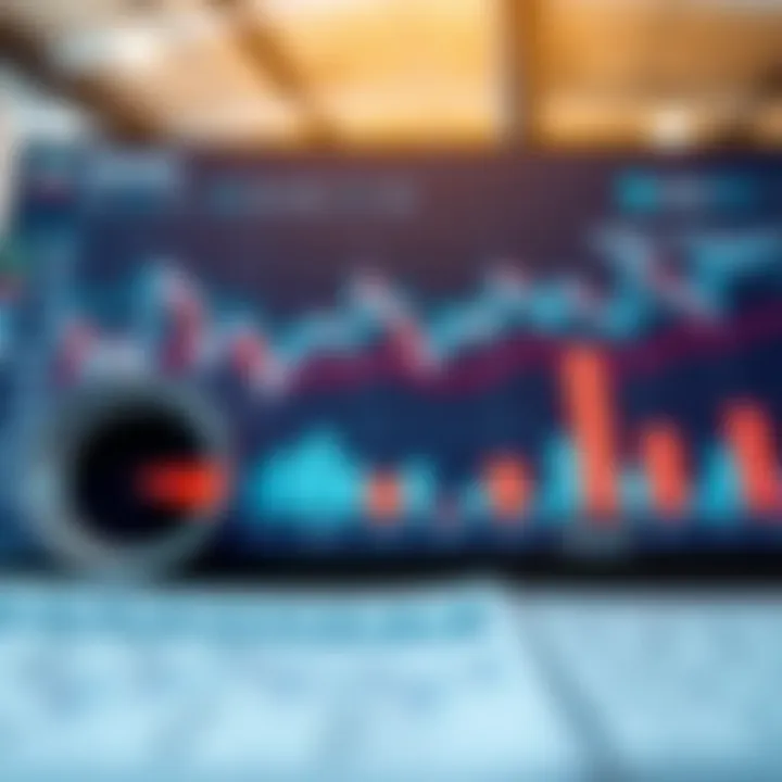 Market analysis chart showing key performance indicators and trends