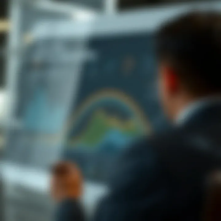 Competitive landscape chart highlighting key business opportunities and competitor positioning