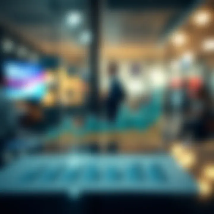 Graph showing consumer behavior trends across different market segments