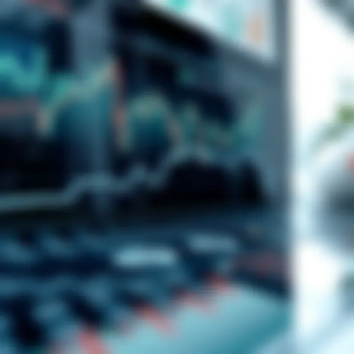 Graph showing market trends and data analysis for business growth