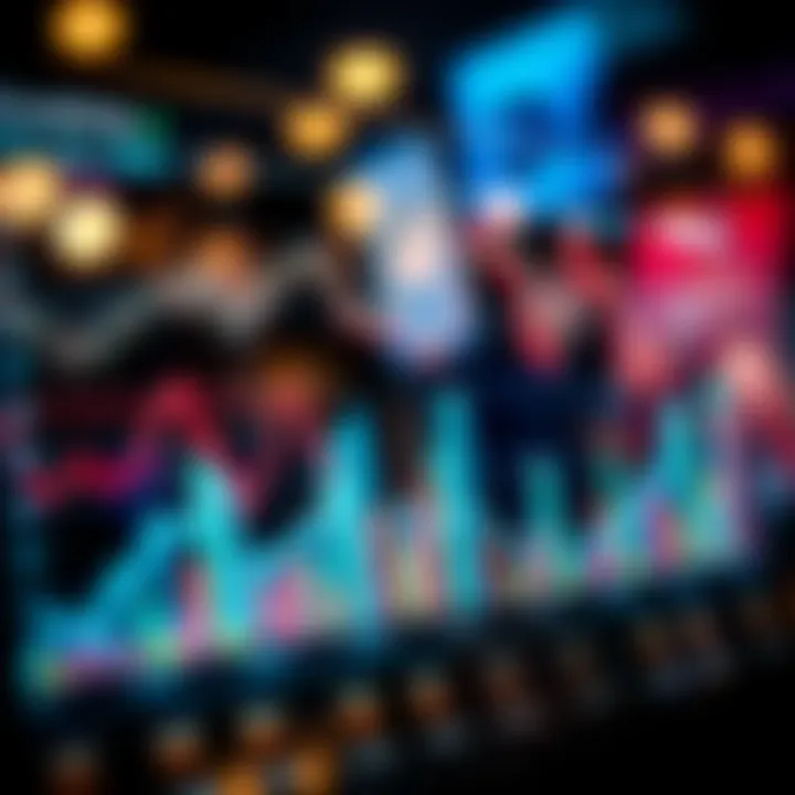 Graph depicting market trends and consumer behavior analysis