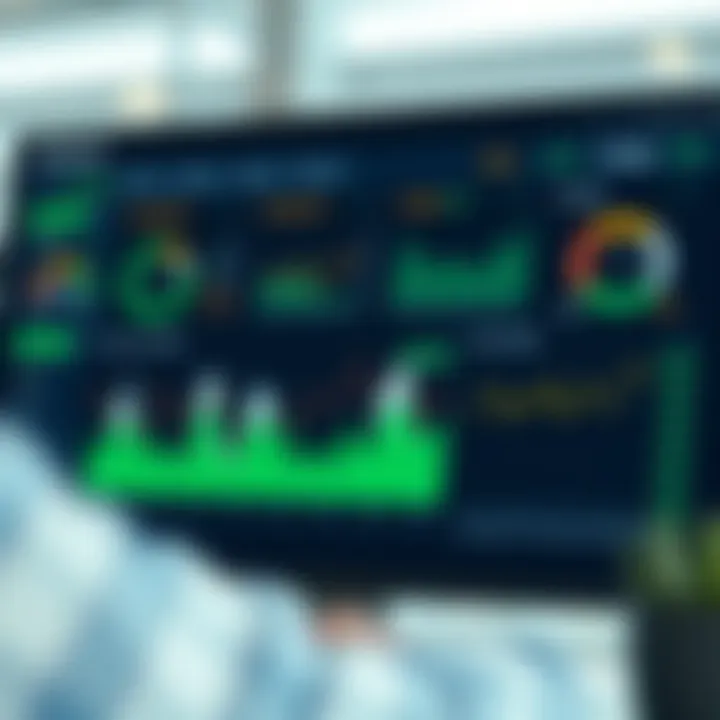 Screenshot of a digital dashboard displaying strategy performance metrics for mini index simulation