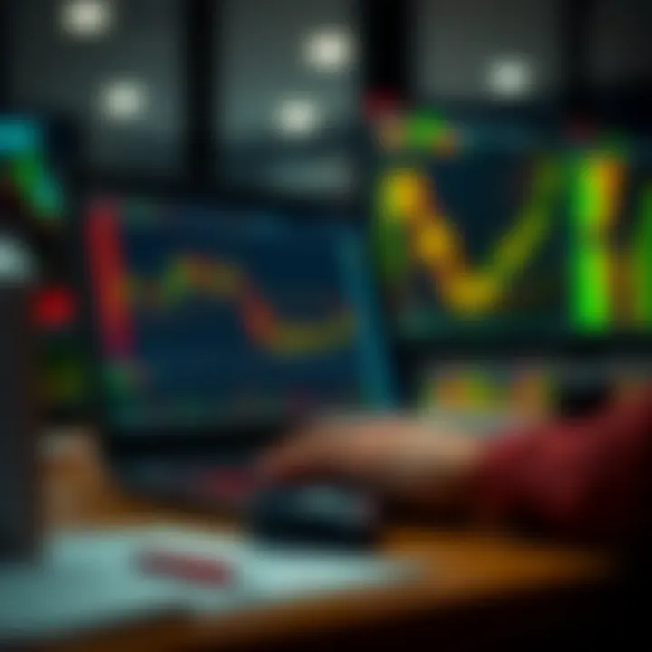 Risk management tools and market analysis charts for binary options investment