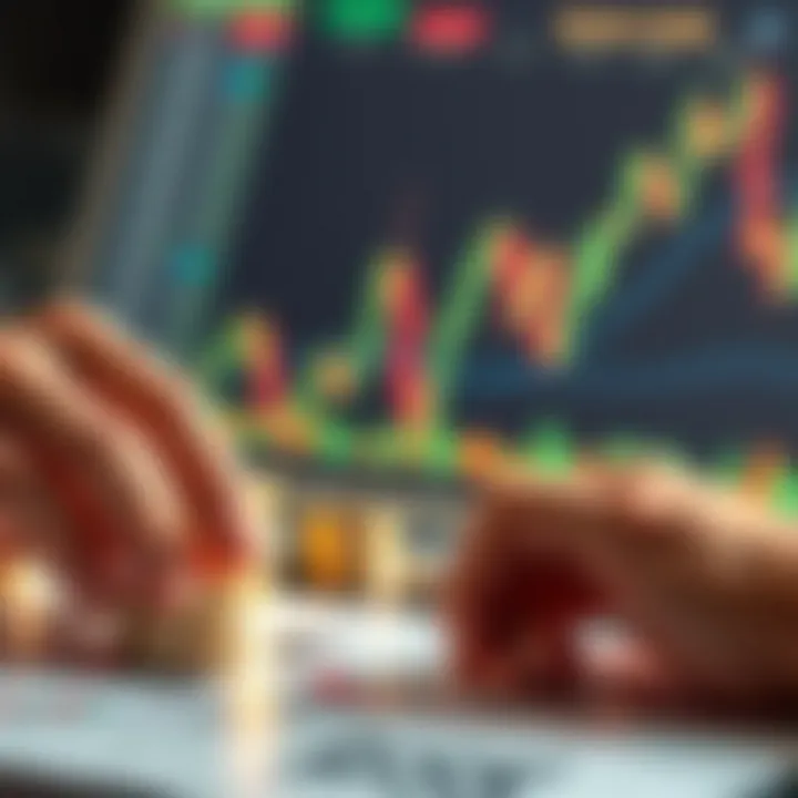 Conceptual visualization of risk management strategies in financial trading