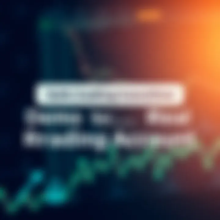 Conceptual graphic of a safe transition from a demo account to a real trading account with arrows depicting progress and security