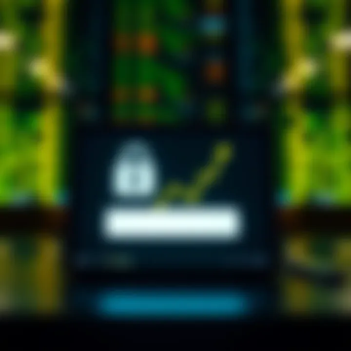 Illustration of a secure online course enrollment for binary options investment strategies