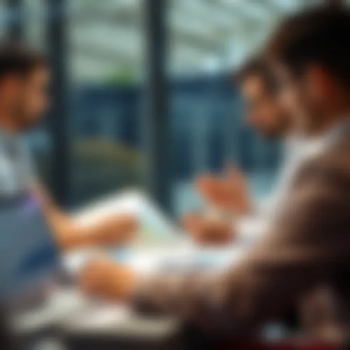 Strategic Discussion on Market Environment for Informed Decisions Strategic business meeting with charts and graphs illustrating market environment
