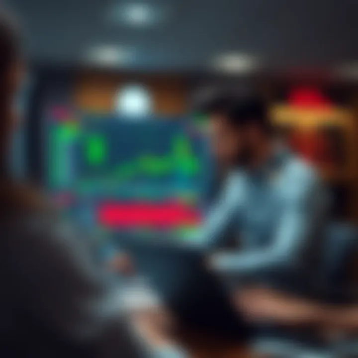 Illustration depicting strategies, risks, and regulatory considerations in binary options trading education