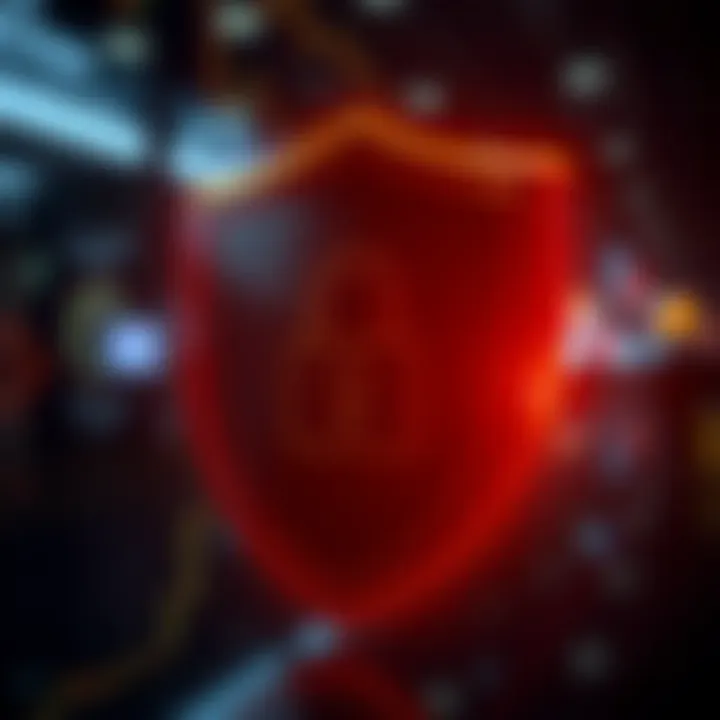 Security shield icon representing protection and regulatory compliance in trading platforms