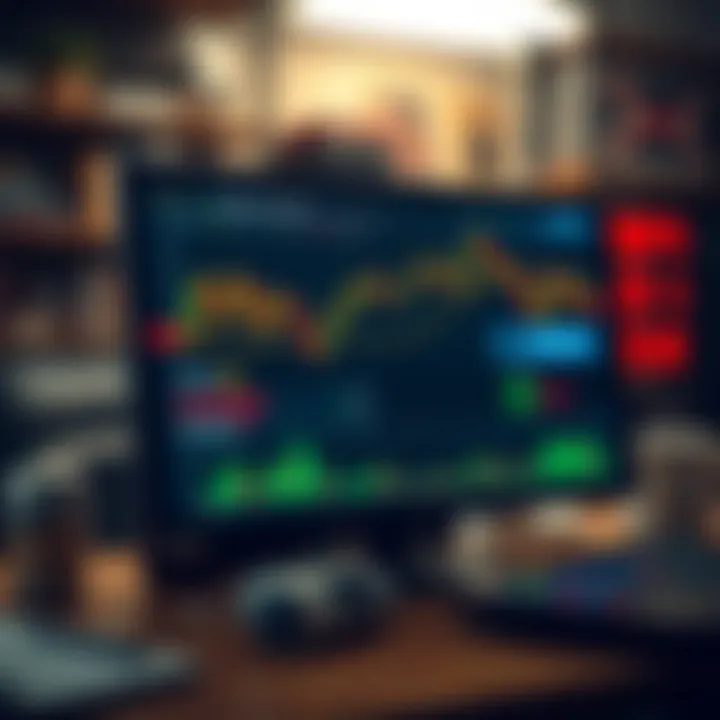 Graphical representation of trading strategies and risk management in demo accounts