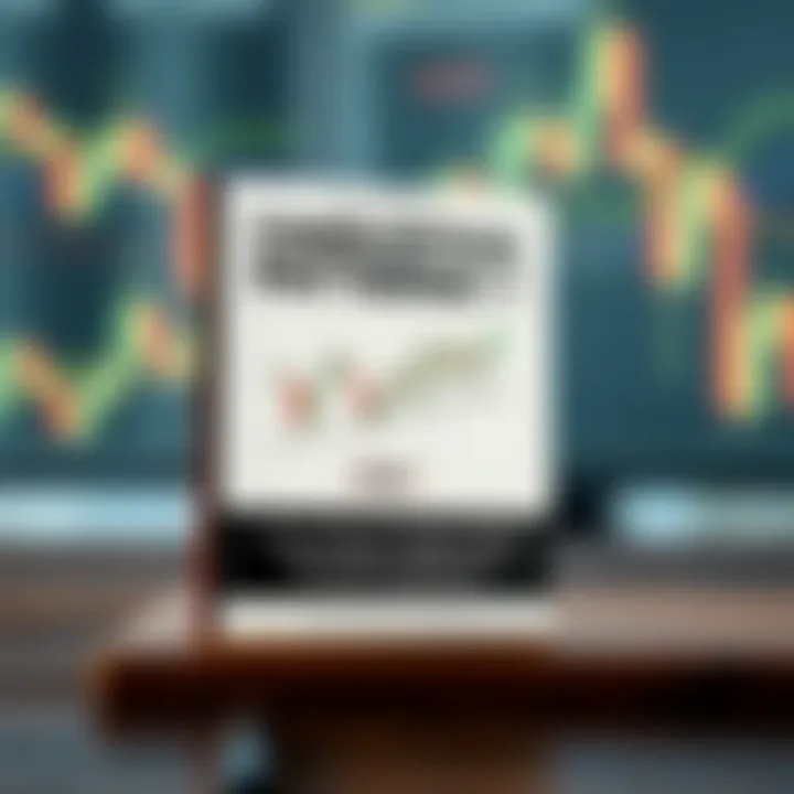 A downloadable PDF guide cover showing candlestick charts and practical trading applications
