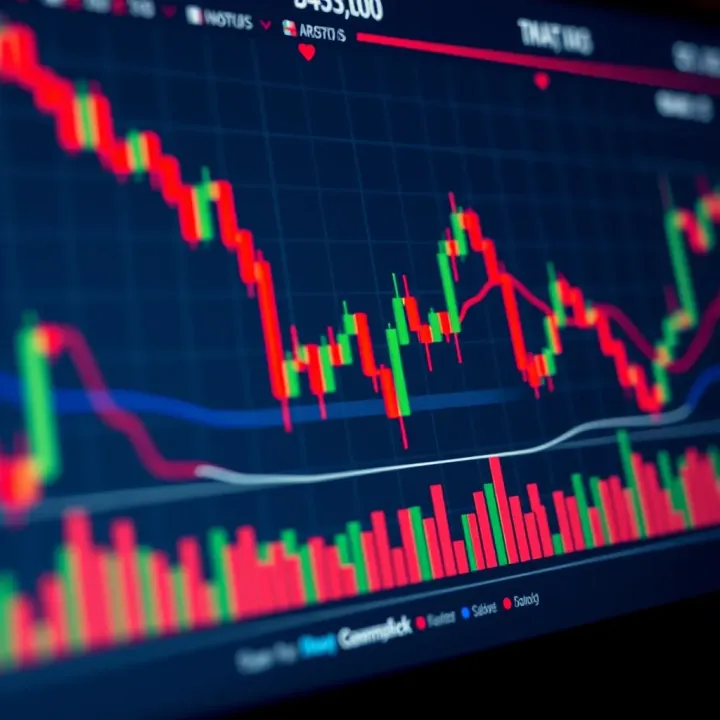 Chart showing various common candlestick patterns used in financial market analysis