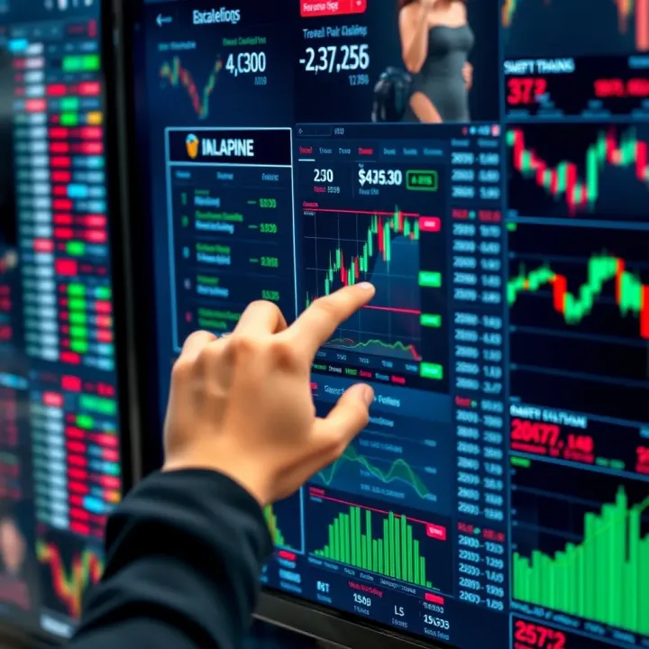 Selecting Optimal Platform for Demo Account Trading User selecting from various trading platforms on a digital interface