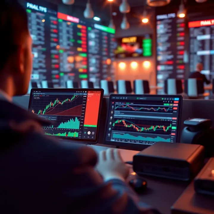 Strategic Development of Trading Techniques on a Simulated Platform Conceptual illustration of strategic financial planning using a demo trading platform