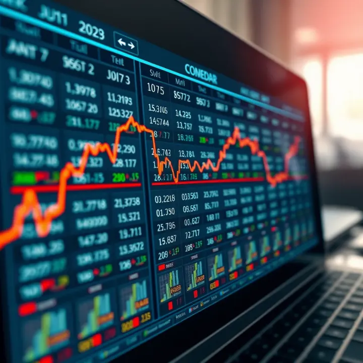 Economic calendar displaying various forex market indicators with dates and data