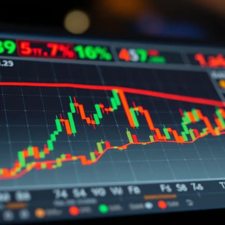 Graph illustrating common price patterns used for analysis in binary options market