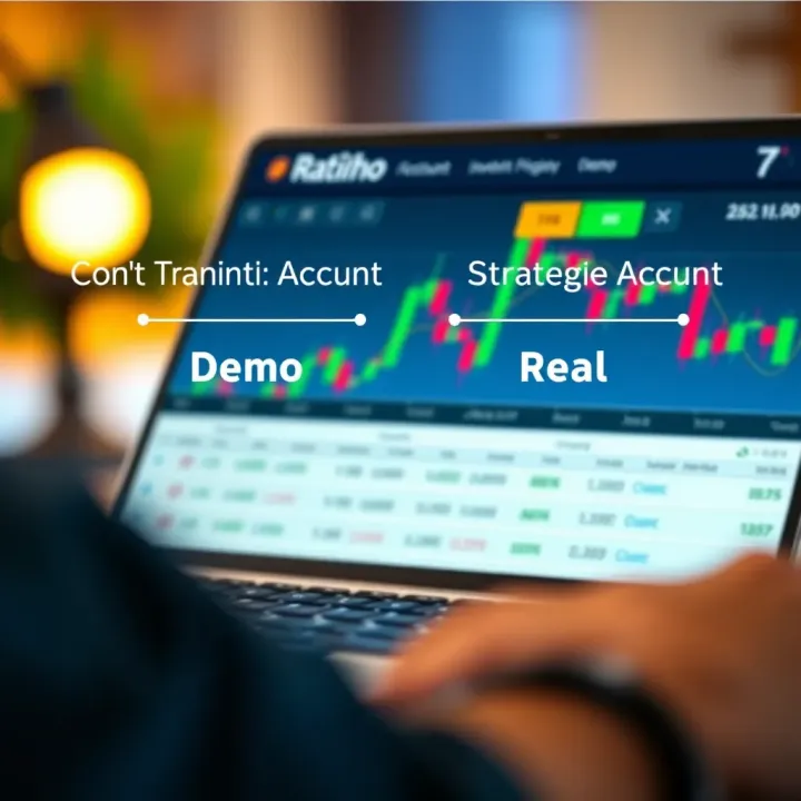 Comparison between demo account and real account highlighting key differences and strategic benefits