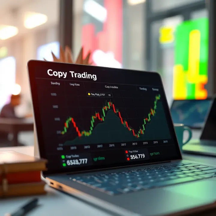 Graph illustrating the benefits and risks associated with copy trading investments