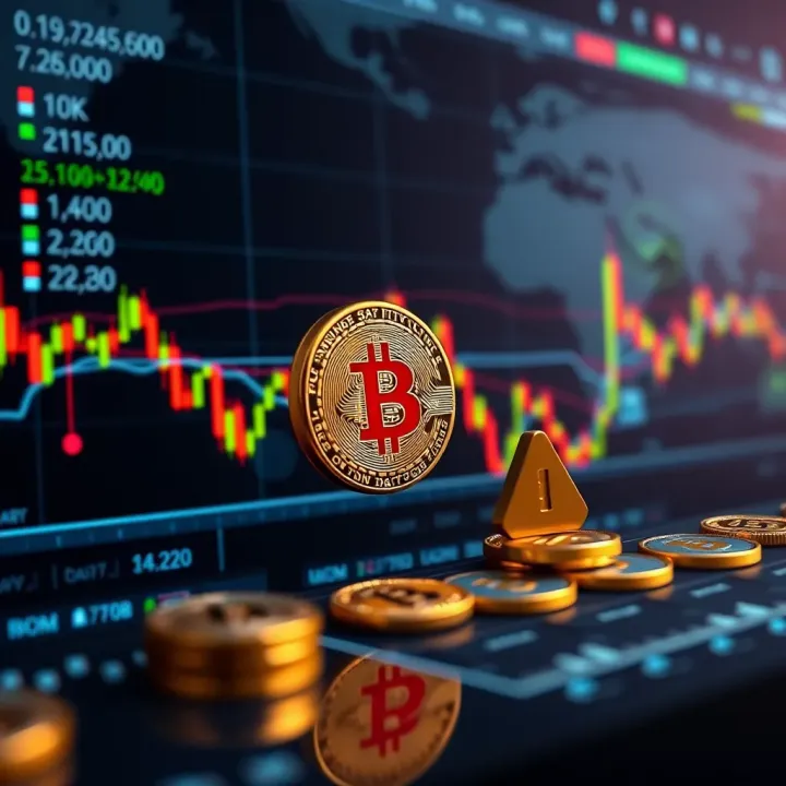 Risk Management Strategies in Cryptocurrency Trading Conceptual illustration of risk management tools and protective strategies in cryptocurrency trading