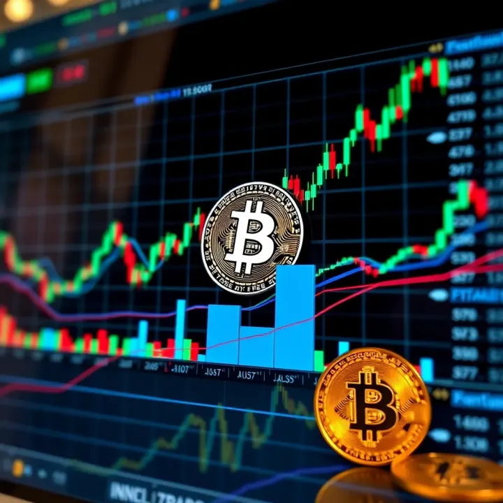 Visual representation of various trading strategies applied to bitcoin chart patterns