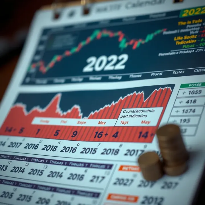 Calendar highlighting key economic indicators and financial events throughout the year