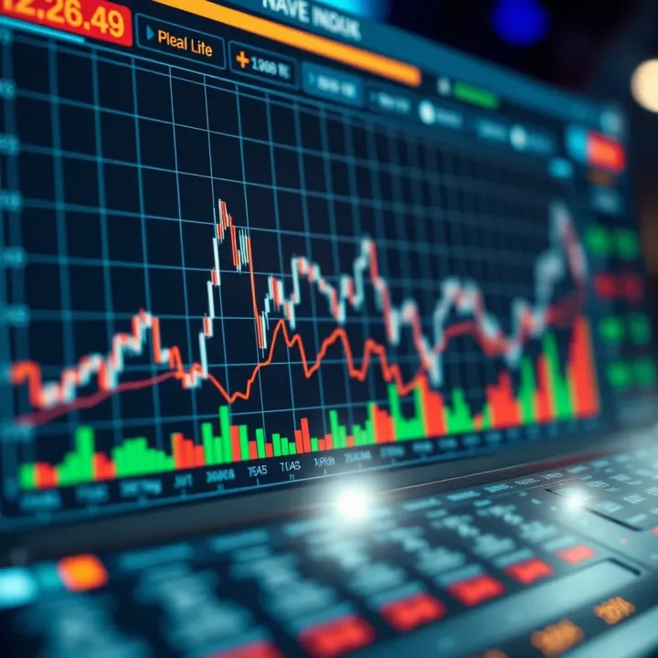 Influence of Economic Indicators on Financial Markets Graph showing impact of key economic indicators on financial markets with visual data trends